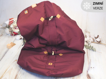 zimni deka bordo