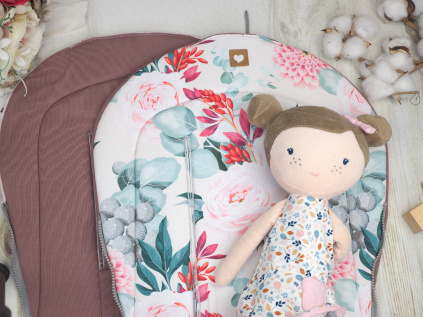 2. jakost | Podložka do kočárku prodloužená (Georgia, růžový bambus)