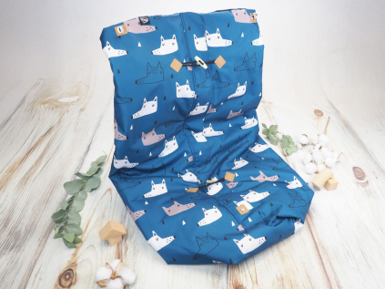 2.jakost | Deka nepadací nepromokavá JARNÍ/PODZIMNÍ (Wolves, černý fleece)