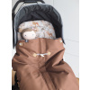 Deka nepadací nepromokavá JARNÍ/PODZIMNÍ (brown chocolate, černý fleece)