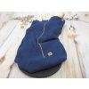 Deka nepadací letní pleteninová (navy blue, černý bambus)