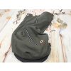 Deka nepadací vaflová (army green, černý fleece)