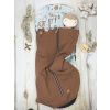 Deka nepadací vaflová (brown, černý fleece)