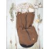 Deka nepadací vaflová (brown, černý fleece)