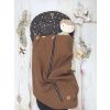 Deka nepadací vaflová (brown, černý fleece)