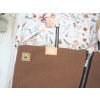 Deka nepadací vaflová (brown, černý fleece)