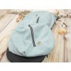 Deka nepadací vaflová (mint/sea green, černý fleece)