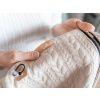 Deka nepadací copánková (cappuccino, taupe fleece)