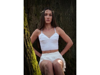 by mooniq kolekcia andromeda top cipkovany kratky crop podsity model columba sortky elasticke slonovinove model orion biela komplet luxusne pyzamo kratke 4