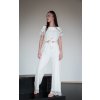 by mooniq kolekcia andromeda komplet andromeda slonovinovy crop top a nohavice dlhe siroke cipka slonovinova set luxusne pyzamo 90