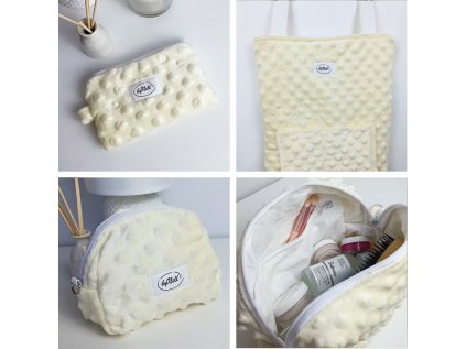 Béžový set taštičiek