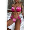 Vrsek od plavek Samet pink bez raminek 1