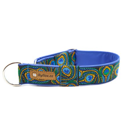 Obojek polostahovací Martingale "Paví oka"