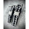 Obojek pro psa 4 cm "Chrome" (Barva Černá, Trojzubec Plast, Velikost XL)