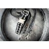 Obojek pro psa 4 cm "Chrome" (Barva Černá, Trojzubec Plast, Velikost XL)