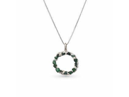 7 EIRA pami nahrdelnik smaragd emerald