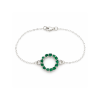 4 ARGENTA pami Bracelet smaragd emerald