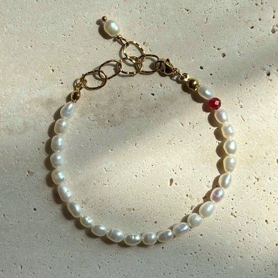 RUBINO PERLE BRACELET