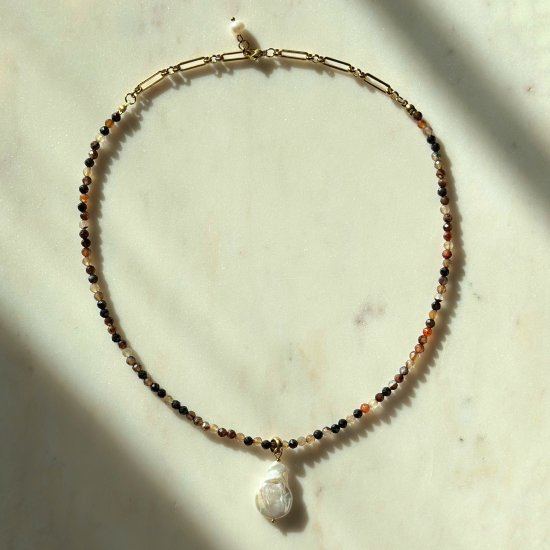 Coffee Agate necklace