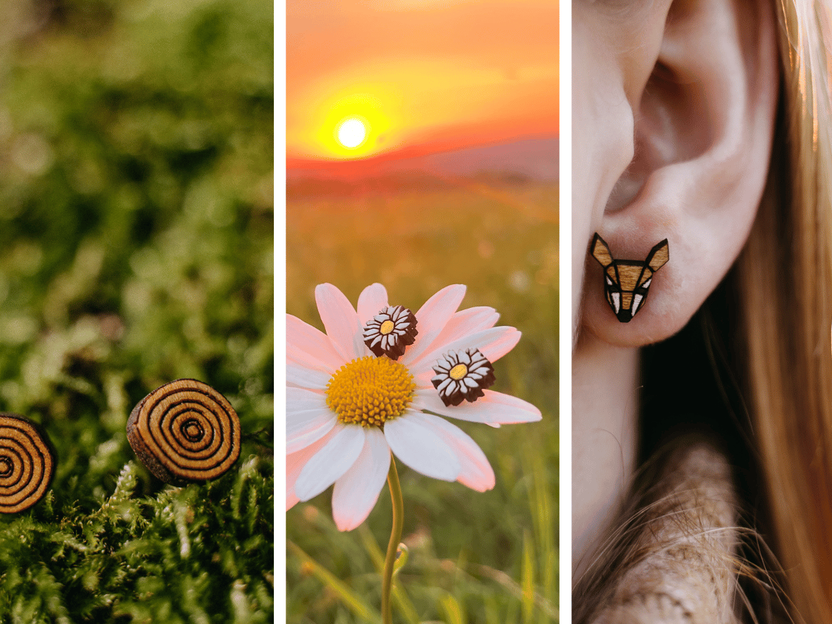 Náušnice ze dřeva a jak o ně pečovat