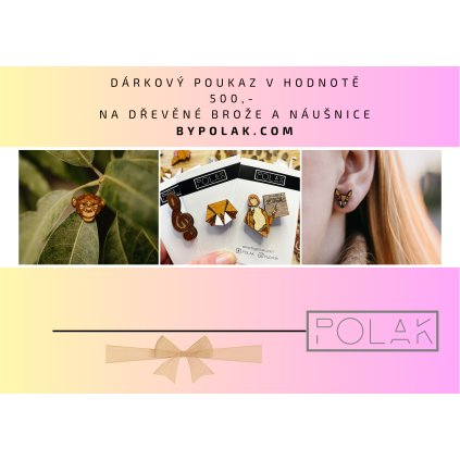 Dárkový poukaz za 500 Kč