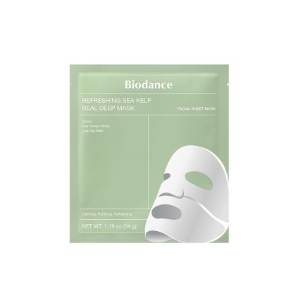 Biodance Refreshing Sea Kelp Deep Mask - Osvěžující hydratační maska s mořskou řasou 1 balení (34g x 4 ks)