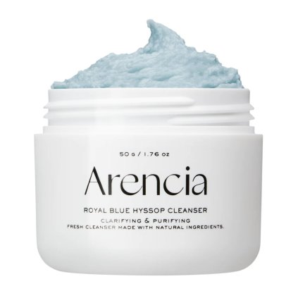 ARENCIA Fresh Blue Hyssop Rice Mochi Cleanser Cleanser s modrým yzopem a rýžovým mochi 120g