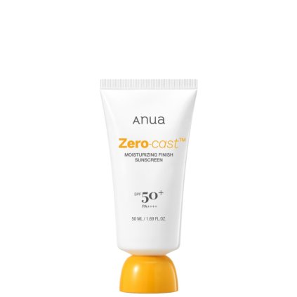 ANUA Zero-Cast Moisturizing Finish Sunscreen SPF 50+ – lehký opalovací krém bez bílého filmu