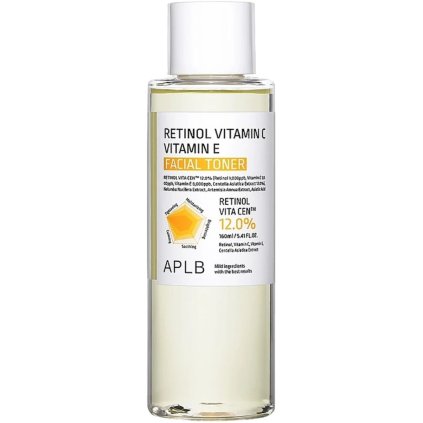 APLB Retinol Vitamin C Vitamin E Facial Toner 160 ml – pleťové tonikum s retinolem a vitaminy C a E