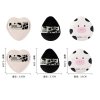 XIXI - Sada mini houbiček na make-up Cow Series Mini Puff Set –  5 ks