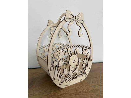 Velikonoční dřevěný košíček
