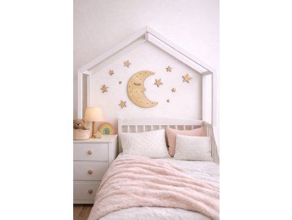 dekorace měsíc a hvězdy