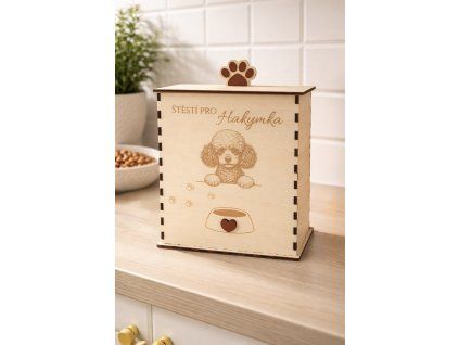 krabička box na pamlsky pro psy a kočky