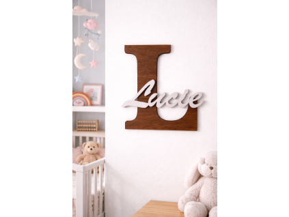 písmenko na zeď se jménem