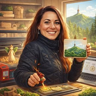 Musela jsem to taky vyzkoušet🤗 Už jste to taky zkoušeli?😁 Zadala jsem chatu GPT: “Udělej karikaturu mně a mé práce na...