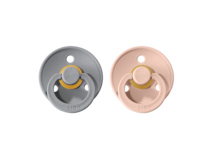 BIBS Colour cumliky z prirodneho kaucuku 2ks Cloud+Blush