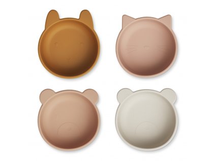 LW14771 Iggy silicone bowls 4 pack 9893 Pale tuscany multi mix Main