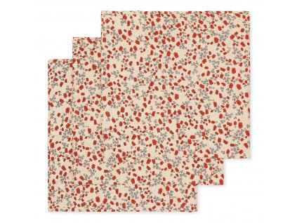 KS30022 3 PACK MUSLIN CLOTH GOTS POPPY Extra 0