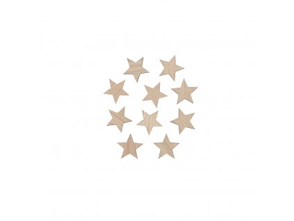 Star decoration 6x6 oak WEB