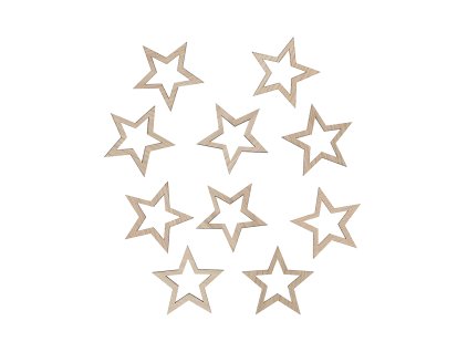 Star decoration 9x9 oak WEB