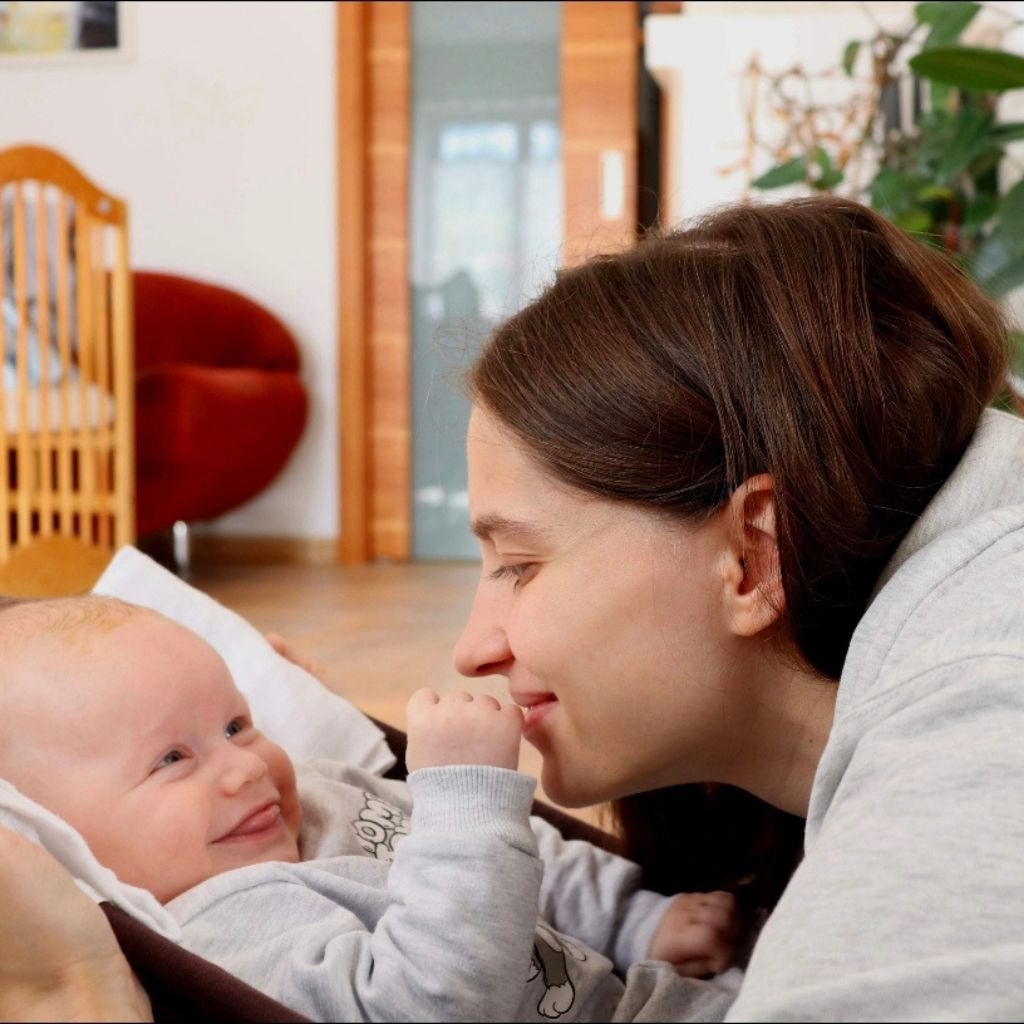 Stefanie a Štěpánek jako miminko