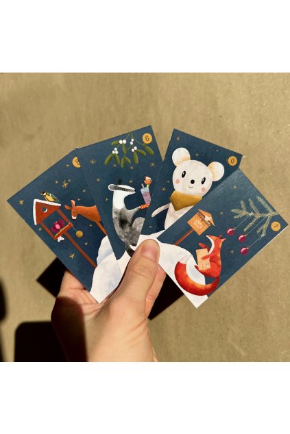 Adventní karty s Kapištem by Terez K./Lesito