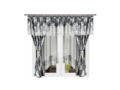 Sada záclon se závěsem BT672, 400x150 cm