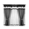 37 Voálová kusová záclona s závěsem Alena černá 400x150 cm