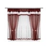 37 Voálová kusová záclona s závěsem Alena hnědá 400x150 cm