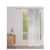 Bílá voálová záclona se stříbrnou aplikací na pásce 140x250cm Matea(cena za 1 kus)
