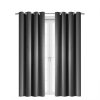 Zatemňovací závěs s kroužky L769, 140 x 250 cm-šedá/grafit