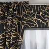 Sada záclon se závěsem LG 238 černá/zlatá