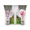 Komplet L586 Tulipány - 400x155 cm