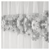 Záclona LG 443 s šedo-bílou krajkou 400x160 cm